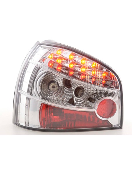 Set di luci posteriori a LED Audi A3 tipo 8L 96-02 cromato