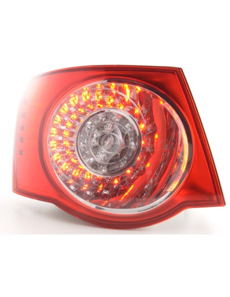 Parti di usura fanale posteriore sinistro VW Jetta 5 tipo 1KM 05- trasparente / rosso