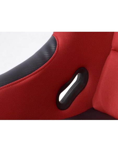 FK sedili sportivi sedili avvolgenti per auto Set Edition 2 tessuto rosso