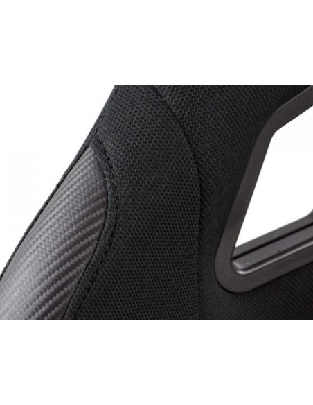 FK sedili sportivi sedili avvolgenti per auto Set Edition 2 in tessuto nero