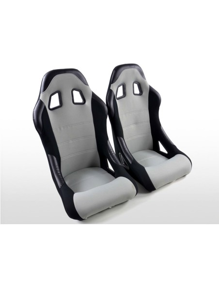 FK sedili sportivi sedili avvolgenti per auto Set Edition 4 tessuto grigio