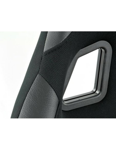 FK sedili sportivi sedili avvolgenti per auto Set Edition 4 tessuto nero