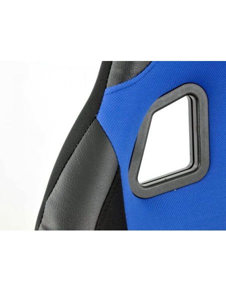 FK sedili sportivi sedili anatomici per auto Set Edition 4 tessuto blu