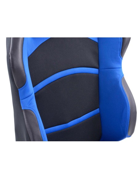 Sedili sportivi FK set di seggiolini auto in tessuto Cyberstar nero / blu
