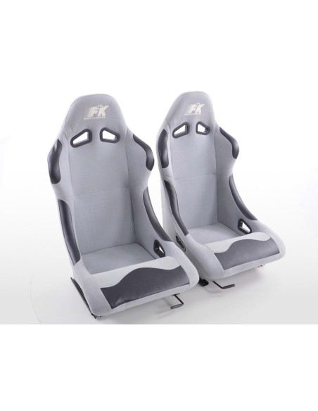 Sedili sportivi FK sedili avvolgenti per auto Set Basic in look motorsport