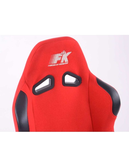FK sedili sportivi sedili avvolgenti per auto Set Basic tessuto rosso