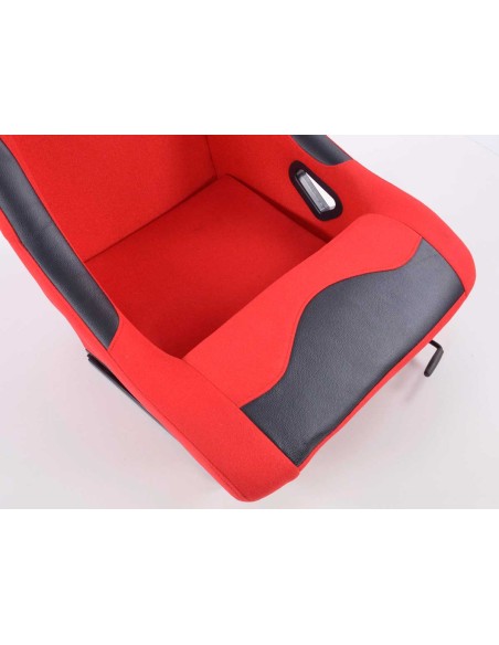 FK sedili sportivi sedili avvolgenti per auto Set Basic tessuto rosso