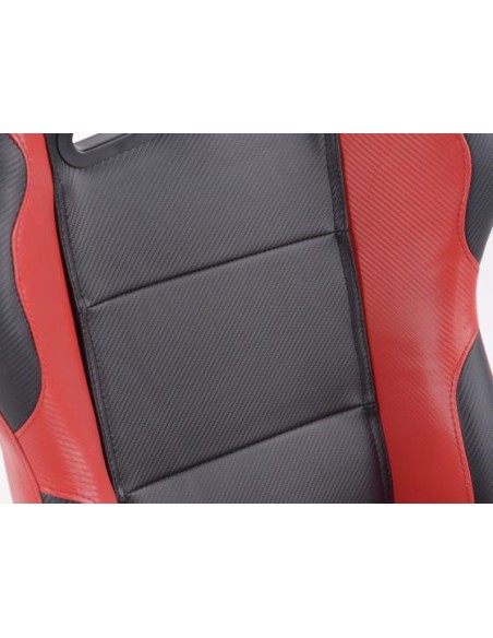 Sedili sportivi FK Sedili semigusci automatici Set Spacelook in carbonio in look sportivo