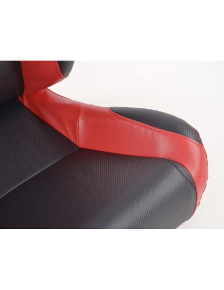 Sedili sportivi FK Sedili semigusci automatici Set Spacelook in carbonio in look sportivo