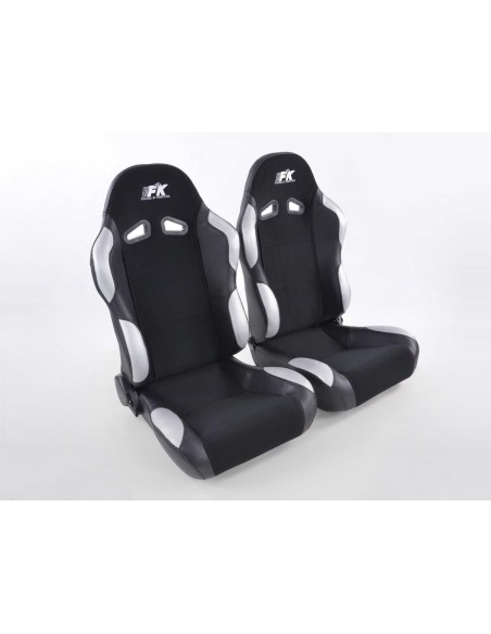 Sedili sportivi FK Sedili semigusci automatici Set Spacelook in carbonio in look sportivo