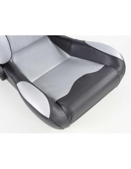 Sedili sportivi FK Sedili semigusci automatici Set Spacelook in carbonio in look sportivo