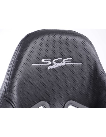FK sedili sportivi sedili semiguscio per auto Set SCE-Sportive 2 in pelle sintetica nera