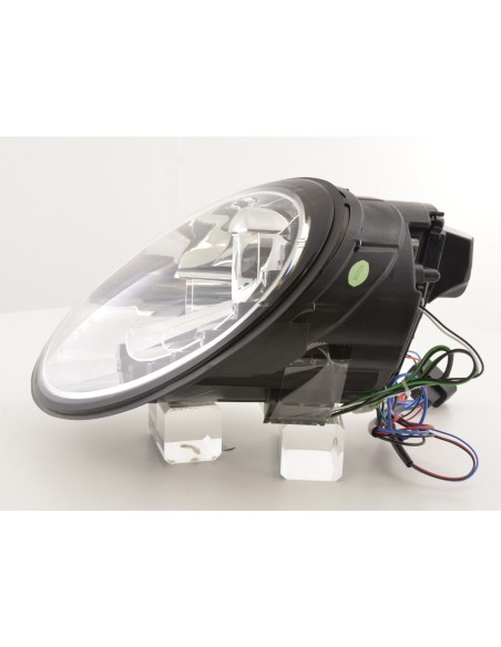 Faro Daylight LED DRL look VW New Beetle del 2006 cromato