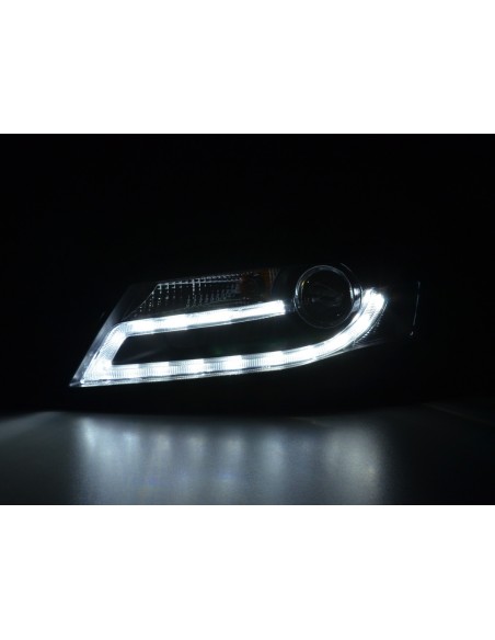 Faro Daylight Luci di marcia diurna a LED Audi A4 2008-2011 nero