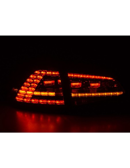 Fanali posteriori a LED set VW Golf 7 del 2012 rosso / fumo