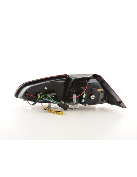 Fanali posteriori a LED set VW Golf 7 del 2012 rosso / fumo