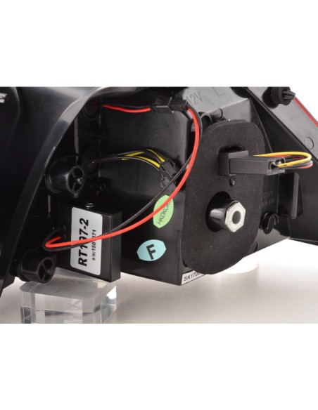 Fanali posteriori a LED set VW Golf 7 del 2012 rosso / fumo