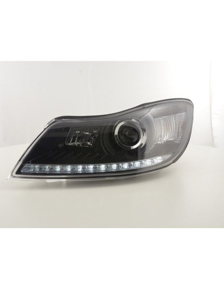 Daylight faro LED DRL look Skoda Oktavia dal 2009 nero