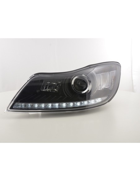 Daylight faro LED DRL look Skoda Oktavia dal 2009 nero
