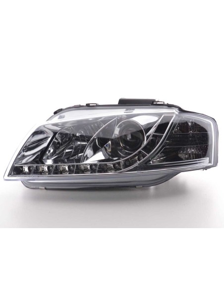 Faro Daylight LED DRL look Audi A3 tipo 8P 03-07 cromato