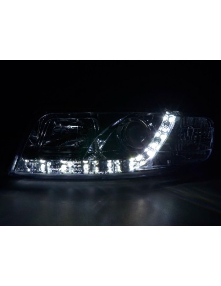Fari Daylight Audi A4 tipo 8E 01-04 cromati