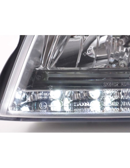 Fari Daylight Audi A4 tipo 8E 01-04 cromati