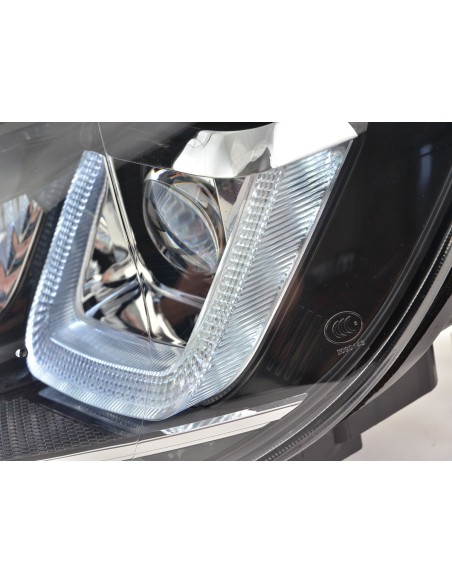 Faro diurno Luci di marcia diurna a LED VW Golf 6 08-12 nero