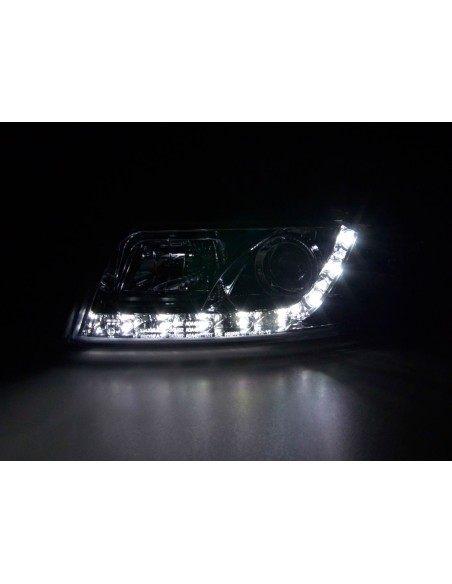 Faro Daylight Luci di marcia diurna a LED Audi A4 tipo 8E 01-04 cromato
