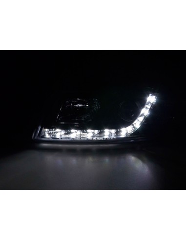 Faro diurno Luci di marcia diurna a LED Audi A4 tipo 8E 01-04 nero