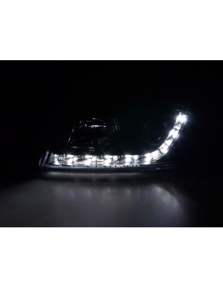 Faro diurno Luci di marcia diurna a LED Audi A4 tipo 8E 01-04 nero