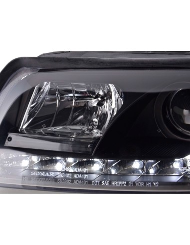 Faro diurno Luci di marcia diurna a LED Audi A4 tipo 8E 01-04 nero
