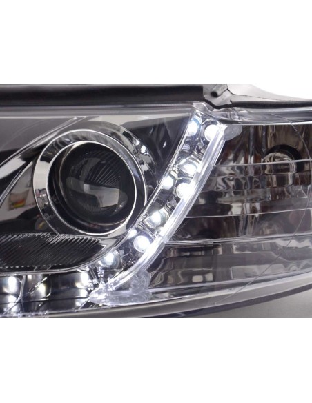 Faro Daylight LED DRL look Audi A4 tipo 8E 01-04 cromato