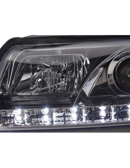 Faro Daylight LED DRL look Audi A4 tipo 8E 01-04 cromato