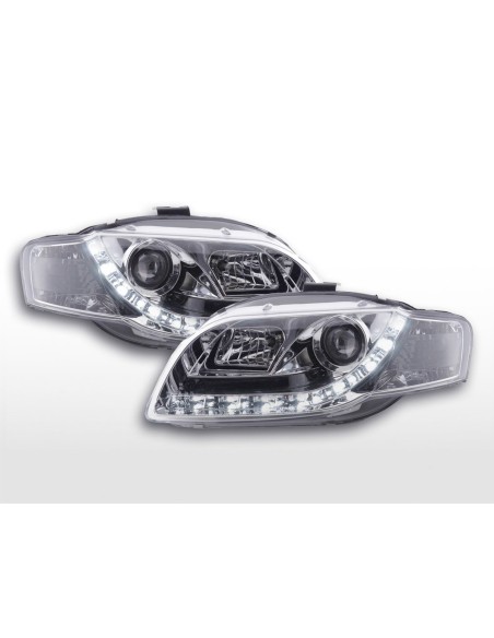 Faro Daylight Luci di marcia diurna a LED Audi A4 tipo 8E 04-08 cromato