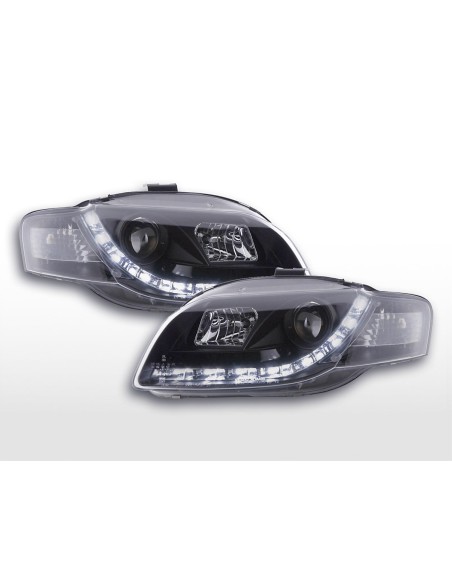 Faro diurno Luci di marcia diurna a LED Audi A4 tipo 8E 04-08 nero