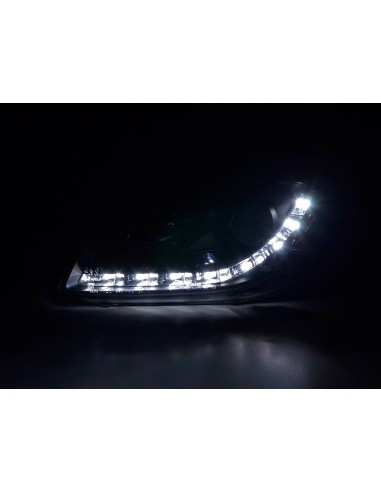 Faro diurno Luci di marcia diurna a LED Audi A4 tipo 8E 04-08 nero
