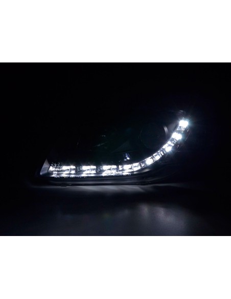 Faro diurno Luci di marcia diurna a LED Audi A4 tipo 8E 04-08 nero