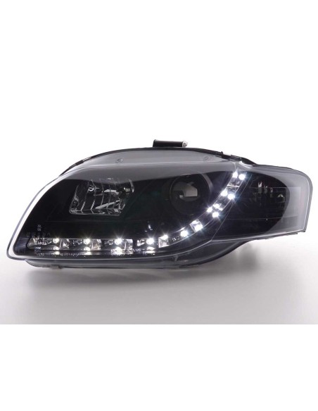 Faro Daylight LED DRL look Audi A4 tipo 8E 04-08 nero