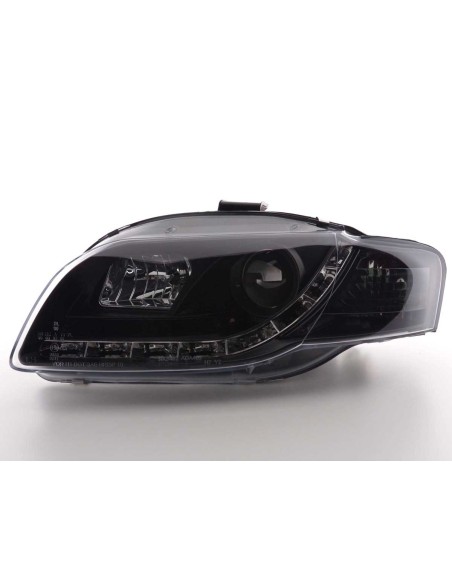 Faro Daylight LED DRL look Audi A4 tipo 8E 04-08 nero