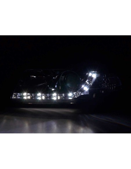 Faro Daylight LED DRL look Audi A4 tipo B5 95-99 cromato