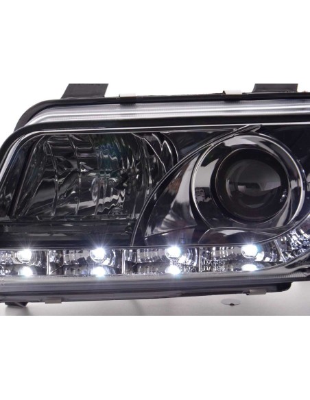 Faro Daylight LED DRL look Audi A4 tipo B5 95-99 cromato