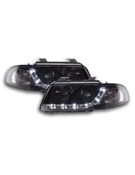 Faro Daylight LED DRL look Audi A4 tipo B5 95-99 nero