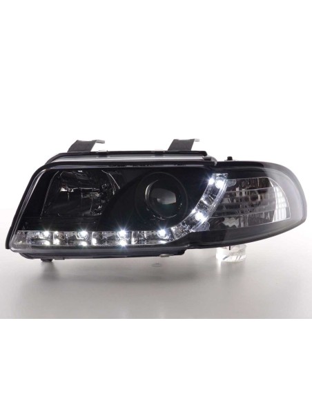 Faro Daylight LED DRL look Audi A4 tipo B5 95-99 nero