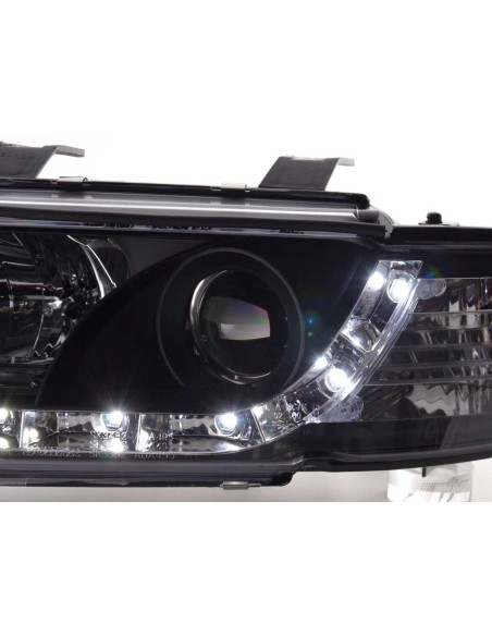Faro Daylight LED DRL look Audi A4 tipo B5 95-99 nero