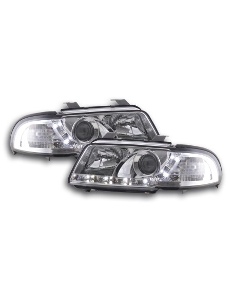 Faro Daylight LED DRL look Audi A4 tipo B5 99-01 cromato