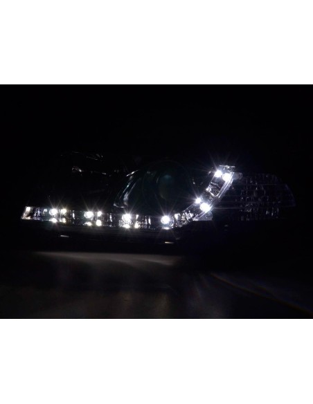 Faro Daylight LED DRL look Audi A4 tipo B5 99-01 cromato