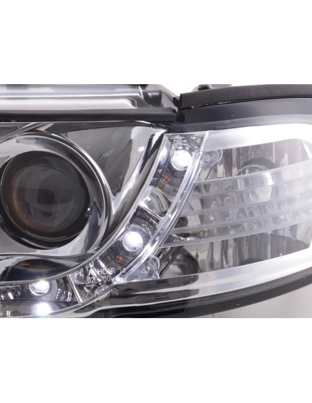Faro Daylight LED DRL look Audi A4 tipo B5 99-01 cromato