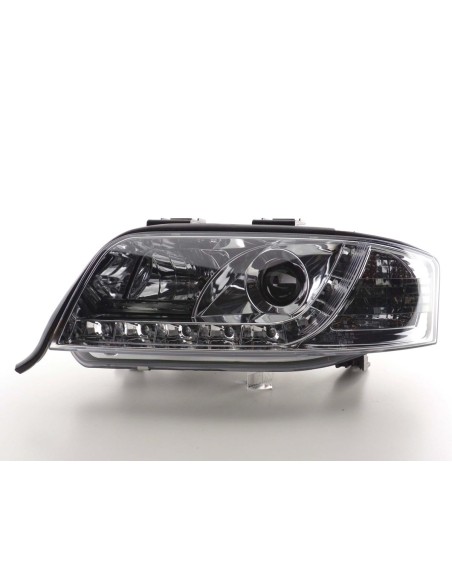 Faro Daylight LED DRL look Audi A6 tipo 4B 01-04 cromato