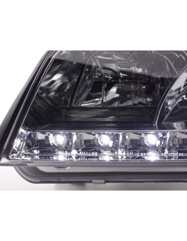 Faro Daylight LED DRL look Audi A6 tipo 4B 01-04 cromato