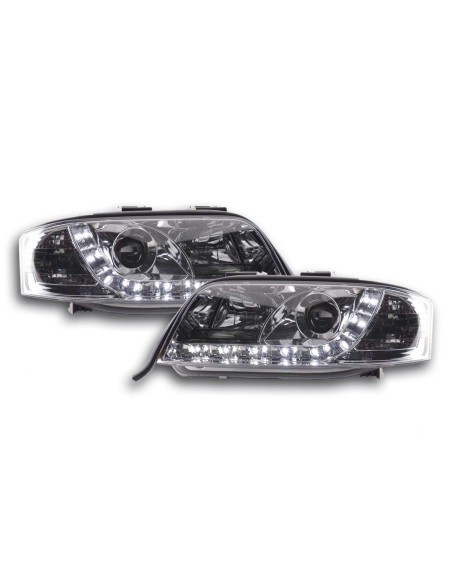 Faro Daylight LED DRL look Audi A6 tipo 4B 97-01 cromato